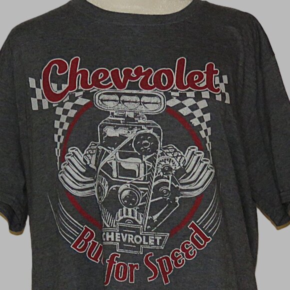Official GM Men's Chevrolet Built For Speed T-Shirt Size L 42-44 (C260) - Picture 1 of 6